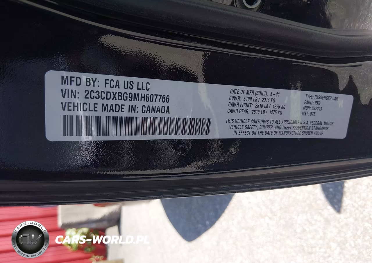 2021 Dodge Charger Sxt Rwd VIN:2C3CDXBG9MH607766 - 9