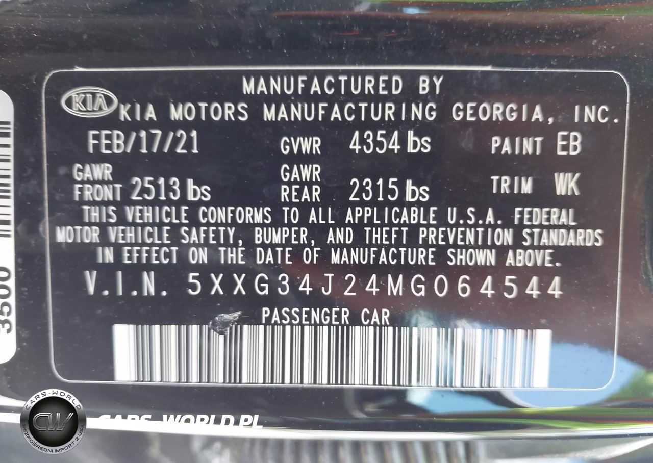 2021 Kia K5 Ex VIN:5XXG34J24MG064544 - 9