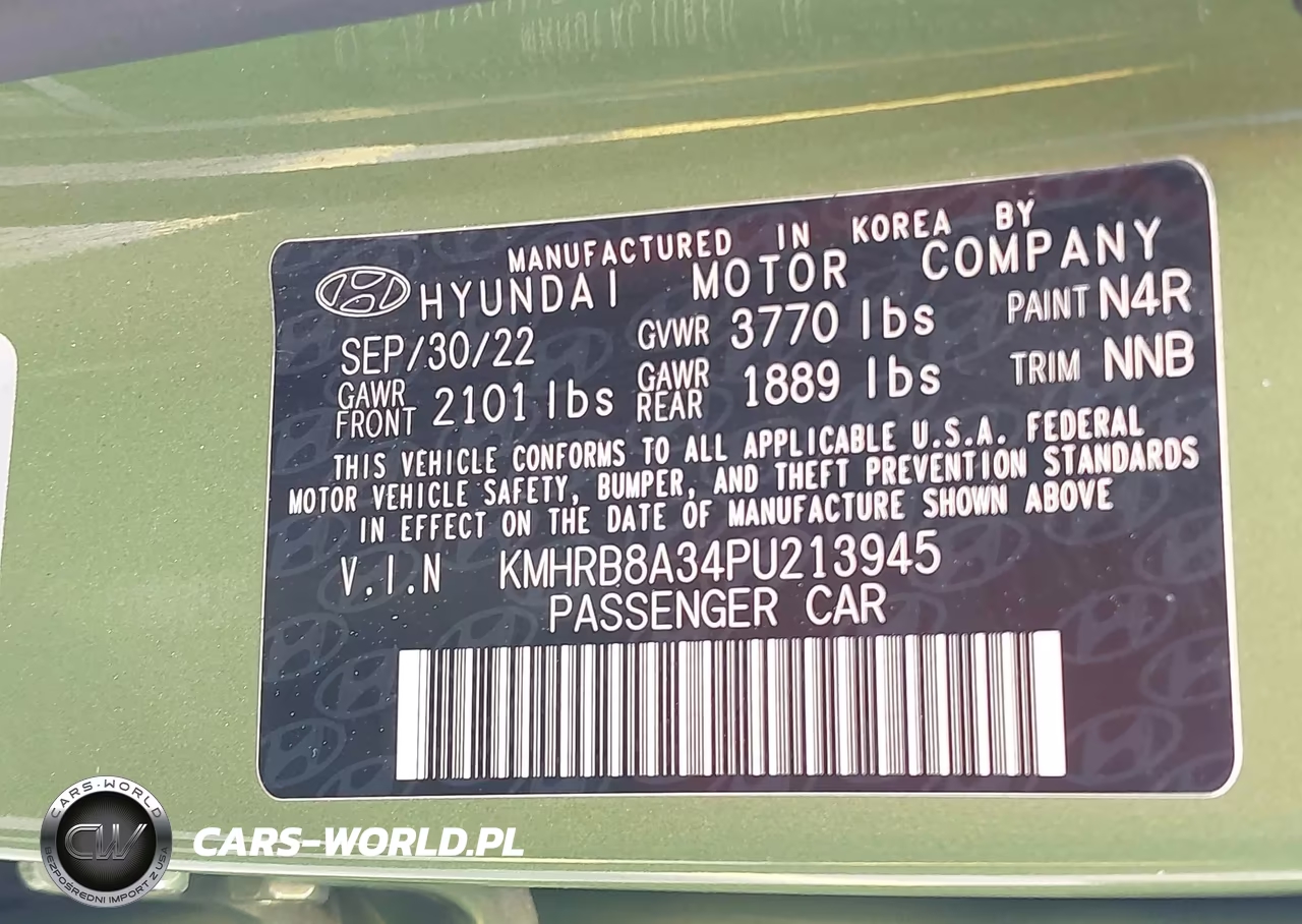 2023 Hyundai Venue Se VIN:KMHRB8A34PU213945 - 9