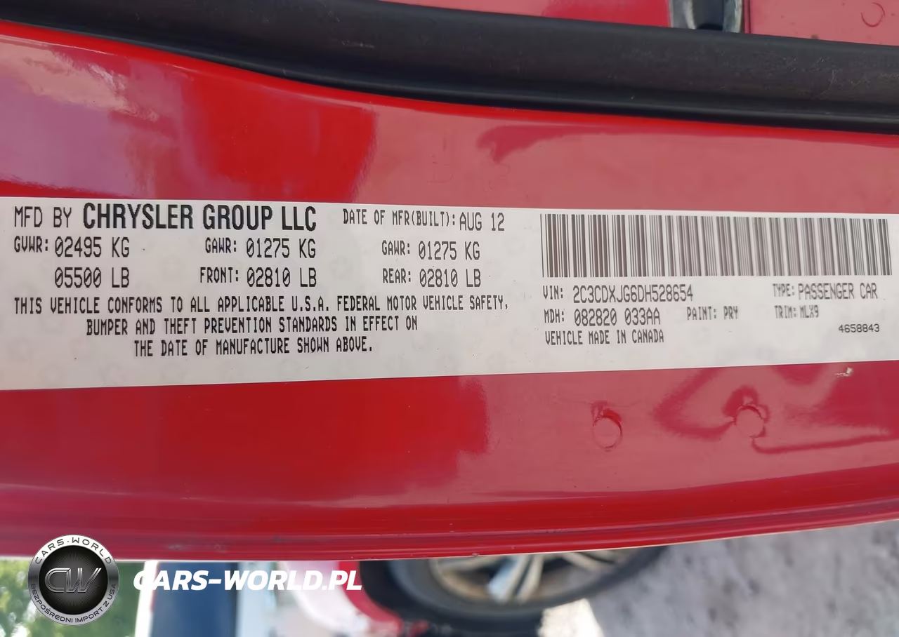 2013 Dodge Charger Sxt Plus VIN:2C3CDXJG6DH528654 - 9