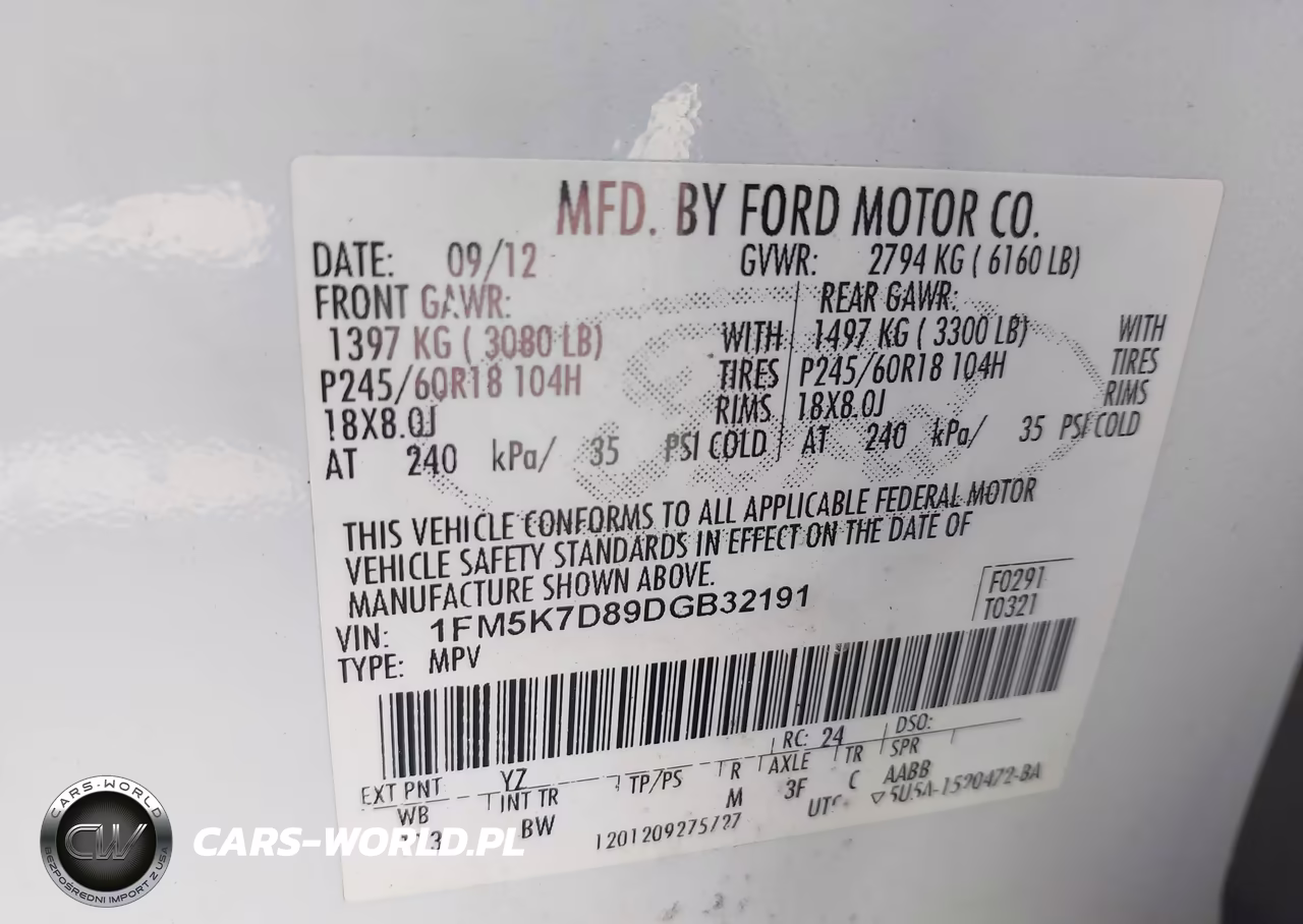 2013 Ford Explorer Xlt VIN:1FM5K7D89DGB32191 - 9