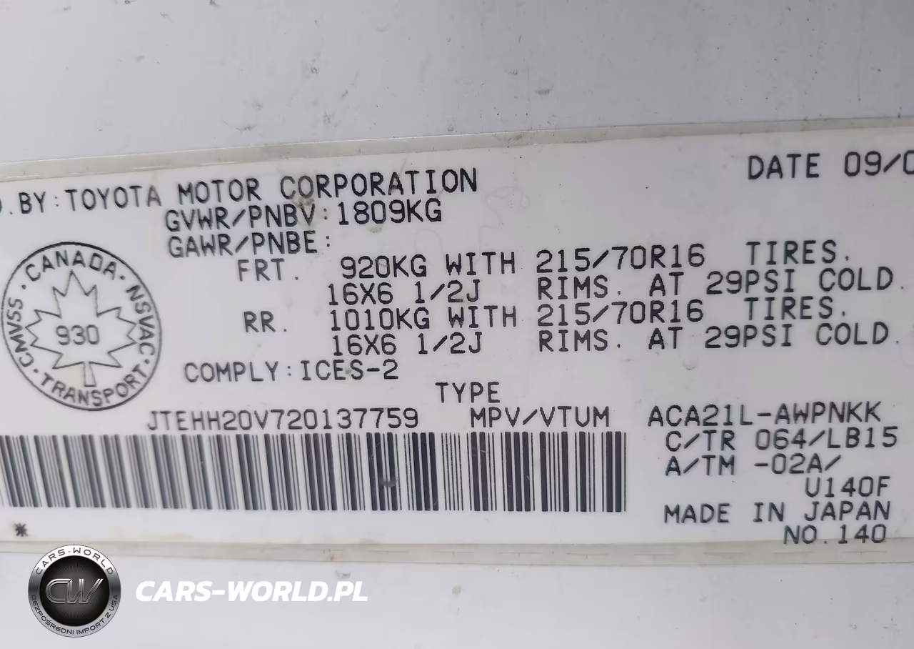 2002 Toyota Rav4 VIN:JTEHH20V720137759 - 9
