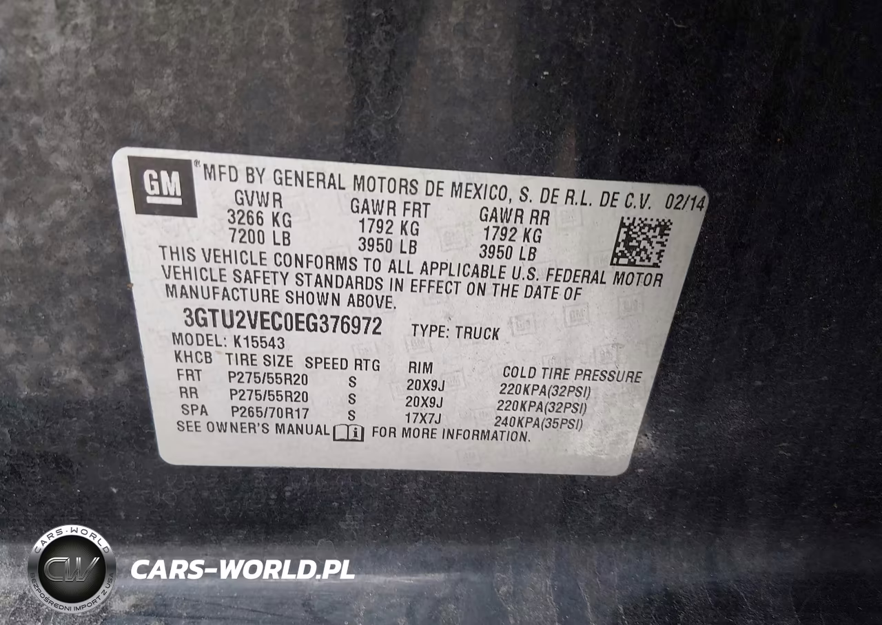 2014 GMC Sierra 1500 Slt VIN:3GTU2VEC0EG376972 - 9