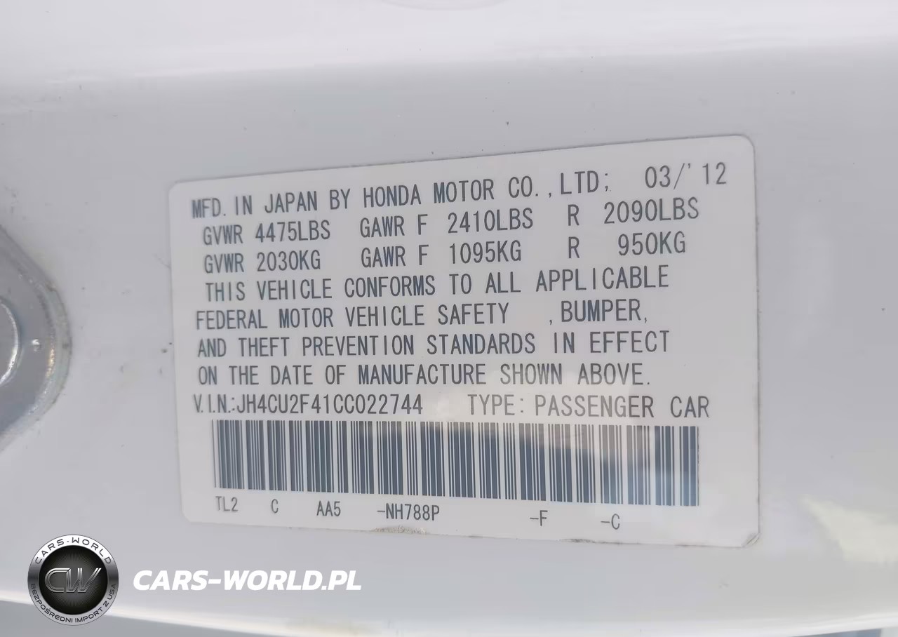 2012 Acura Tsx 2.4 VIN:JH4CU2F41CC022744 - 9