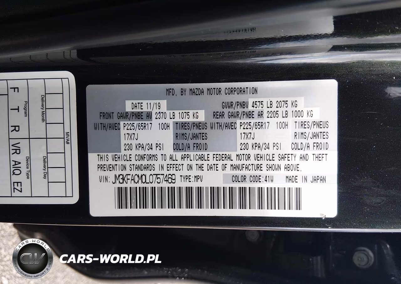 2020 Mazda Cx-5 Touring VIN:JM3KFACM0L0757469 - 9