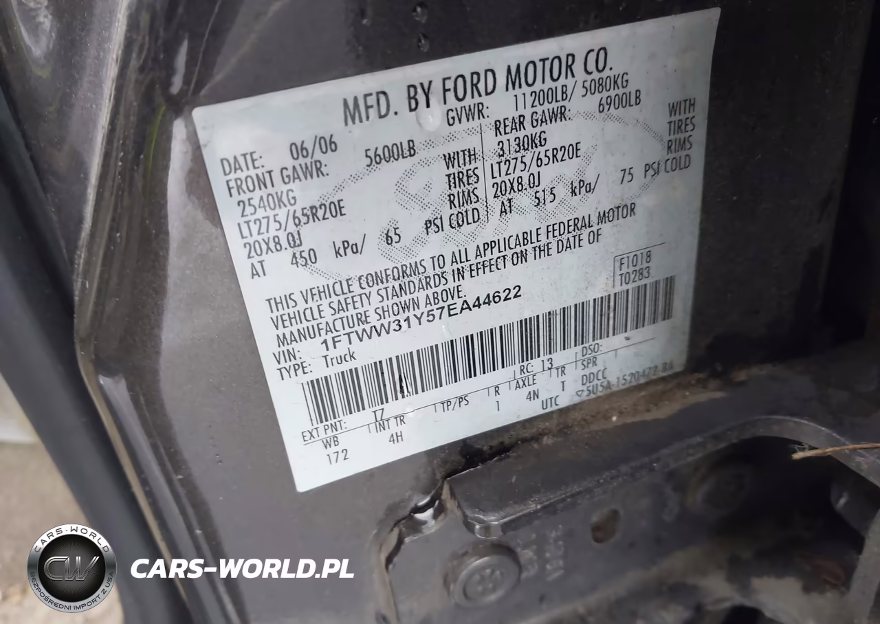 2007 Ford F-350 Lariat-Xl-Xlt VIN:1FTWW31Y57EA44622 - 8