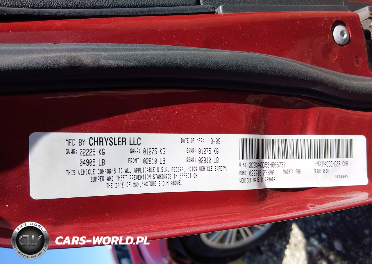 2009 Chrysler 300 Lx VIN:2C3KA43D59H605737 - 9