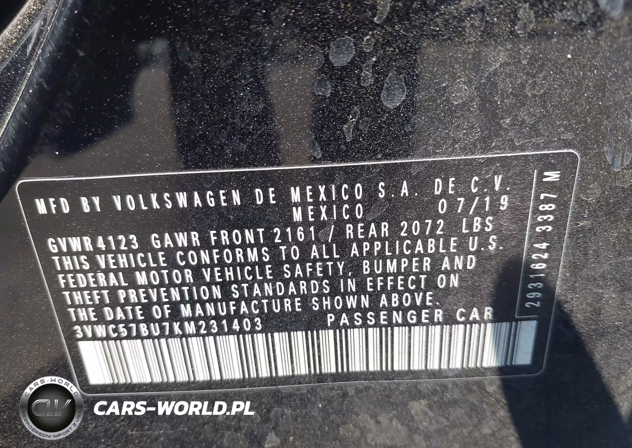 2019 Volkswagen Jetta 1.4T R-Line-1.4T S-1.4T Se VIN:3VWC57BU7KM231403 - 9