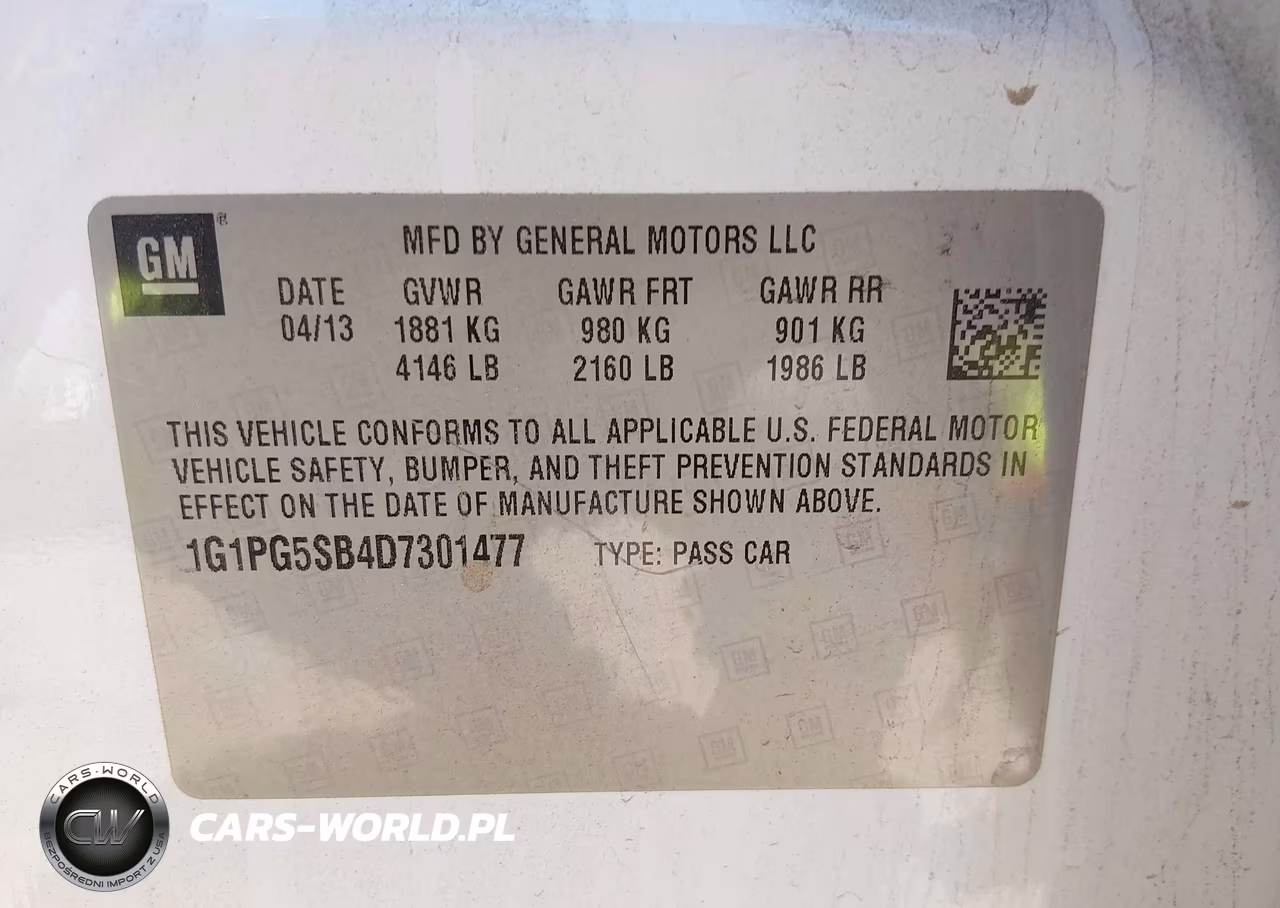2013 Chevrolet Cruze Ltz VIN:1G1PG5SB4D7301477 - 9
