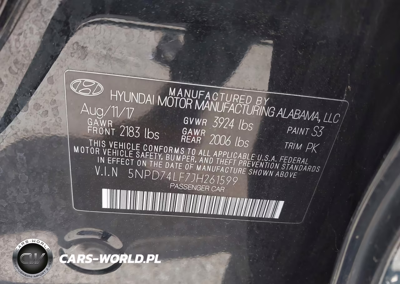 2018 Hyundai Elantra Se VIN:5NPD74LF7JH261599 - 9