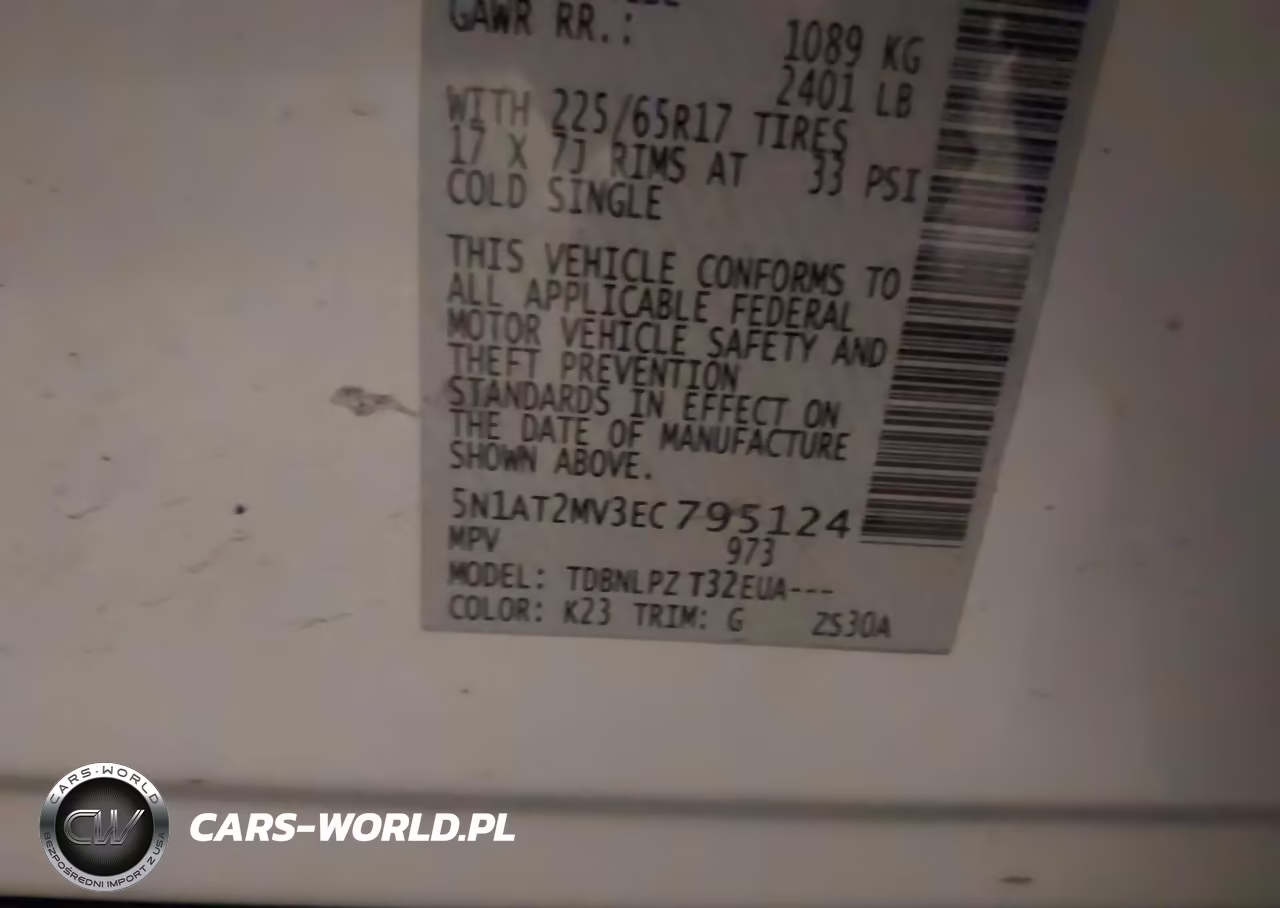 2014 Nissan Rogue S VIN:5N1AT2MV3EC795124 - 9