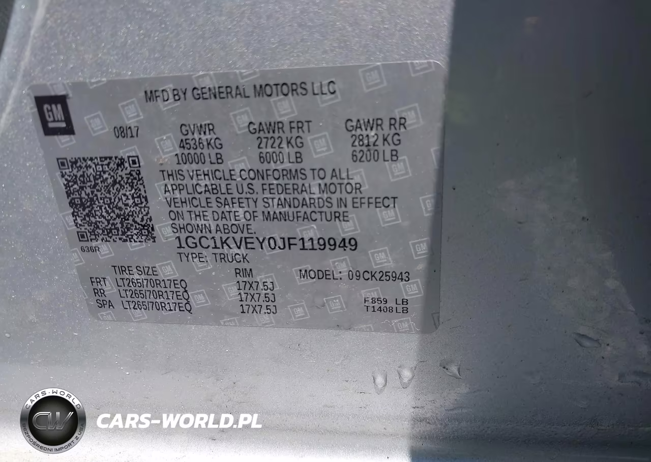 2018 Chevrolet Silverado 2500Hd Lt VIN:1GC1KVEY0JF119949 - 9