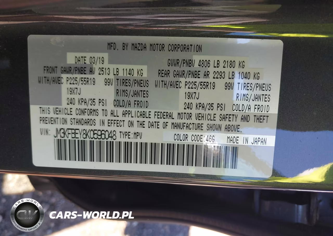 2019 Mazda Cx-5 Signature VIN:JM3KFBEY8K0596048 - 9