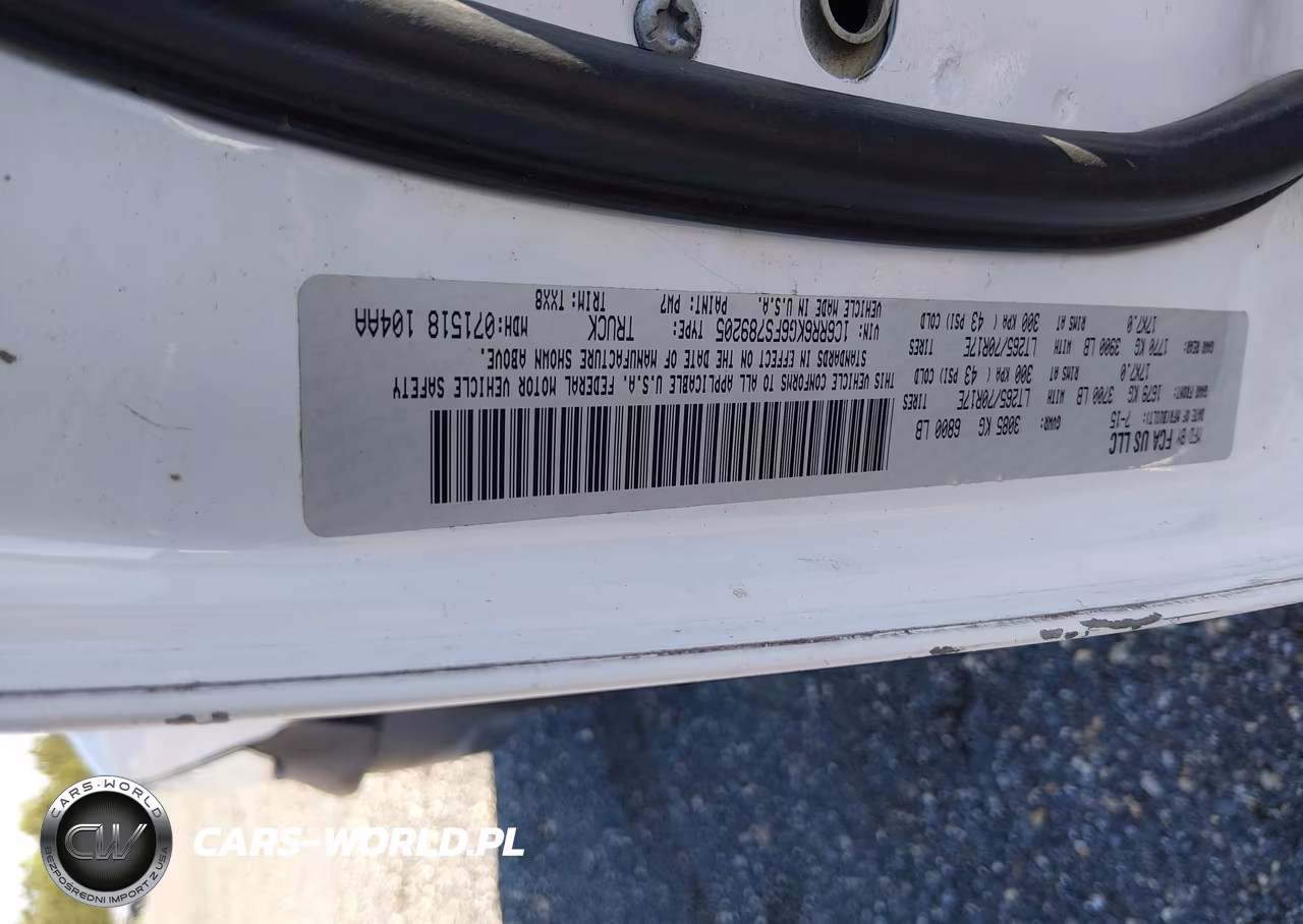 2015 Ram 1500 Tradesman VIN:1C6RR6KG6FS789205 - 9