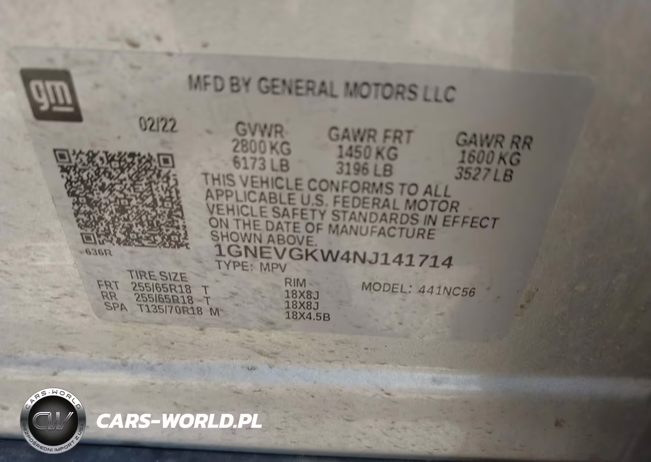 2022 Chevrolet Traverse Awd Lt Cloth VIN:1GNEVGKW4NJ141714 - 9