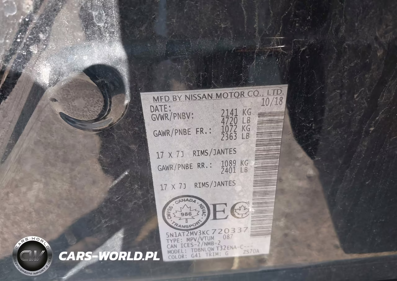 2019 Nissan Rogue S-Sl-Sv VIN:5N1AT2MV3KC720337 - 9