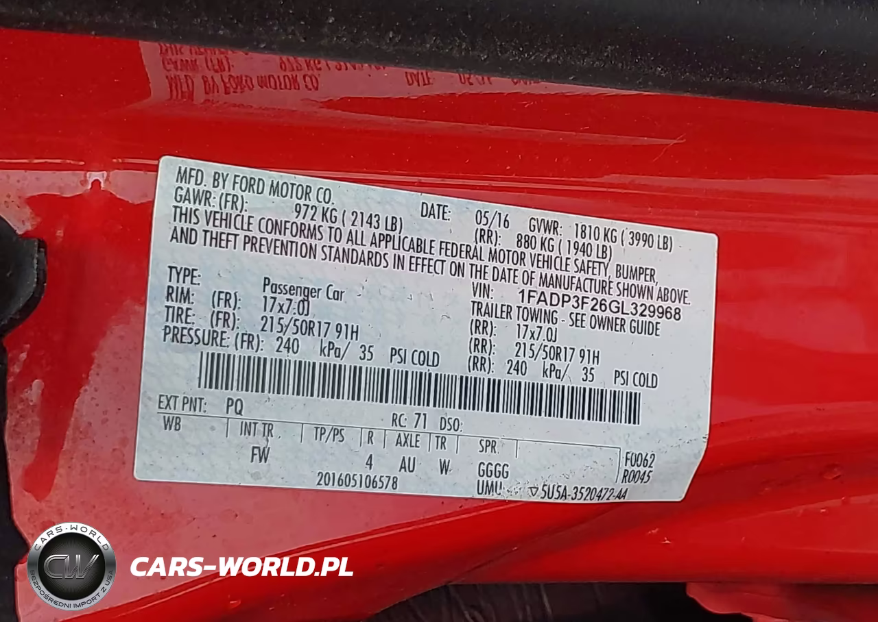 2016 Ford Focus Se VIN:1FADP3F26GL329968 - 9