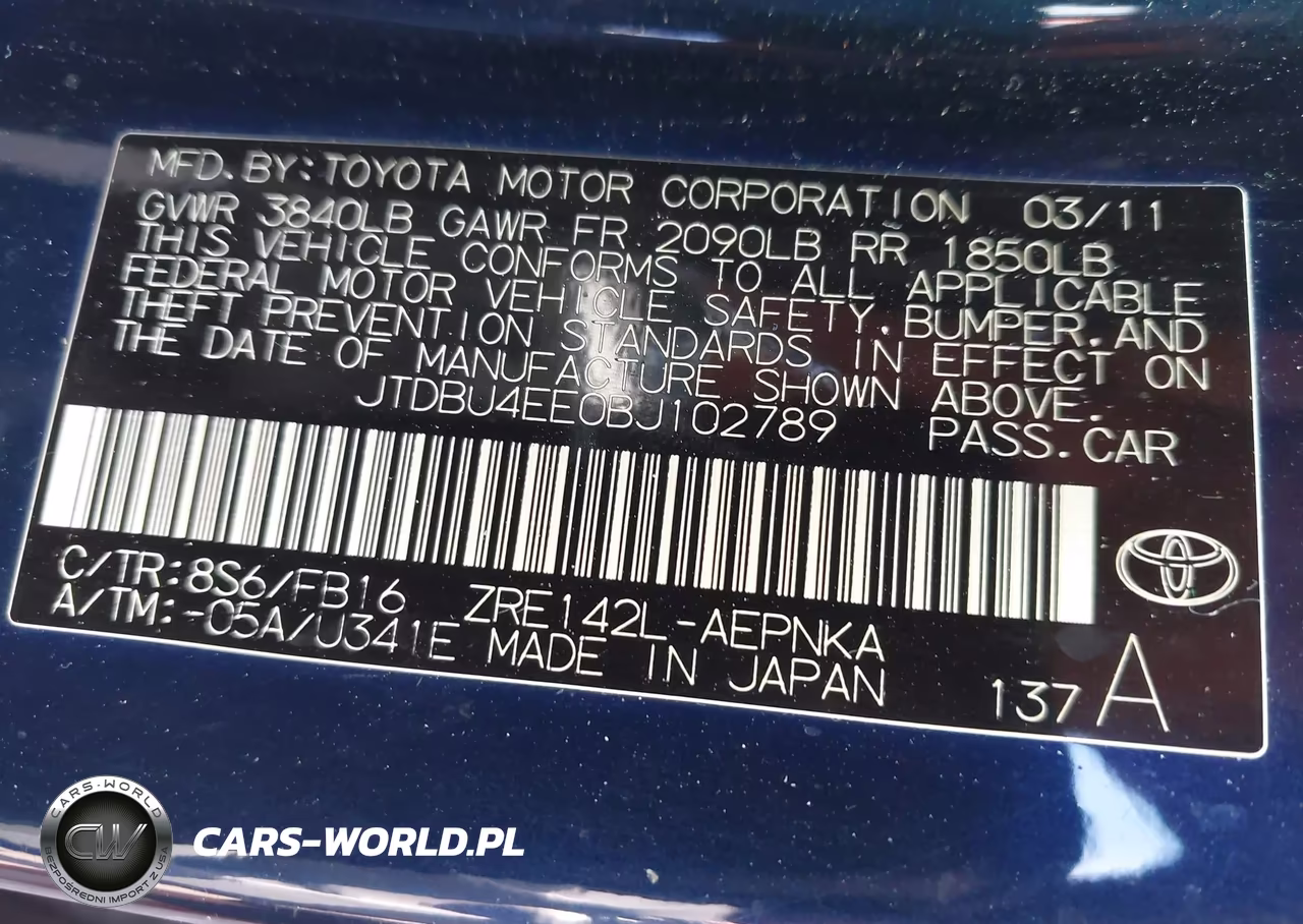 2011 Toyota Corolla Le VIN:JTDBU4EE0BJ102789 - 9