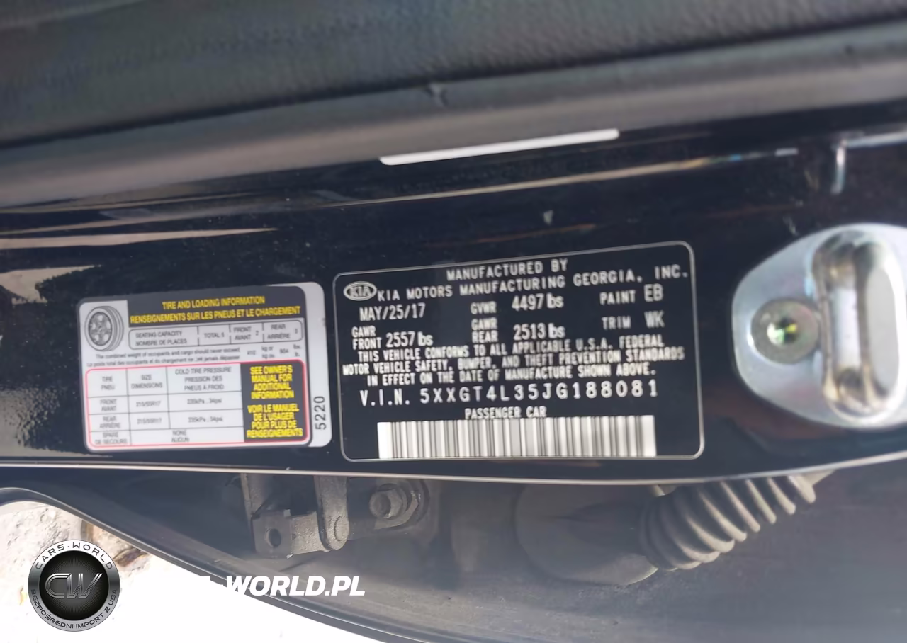 2018 Kia Optima S VIN:5XXGT4L35JG188081 - 9