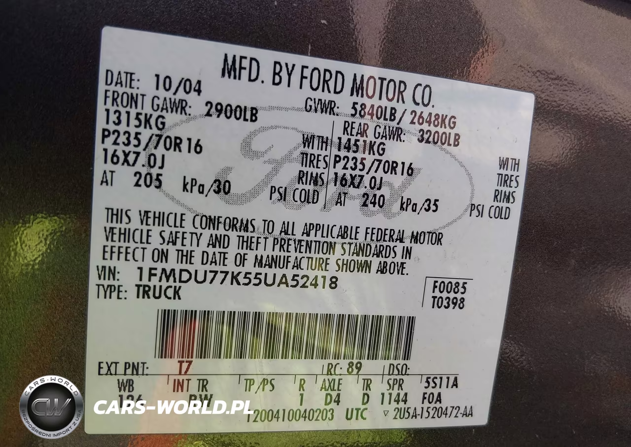 2005 Ford Explorer Sport Trac Adrenalin-Xls-Xlt VIN:1FMDU77K55UA52418 - 9