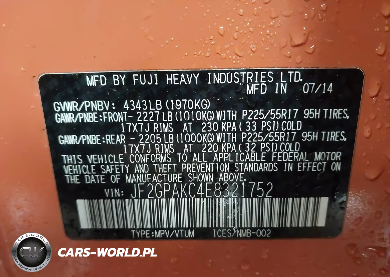 2014 Subaru Xv Crosstrek 2.0I Limited VIN:JF2GPAKC4E8321752 - 9