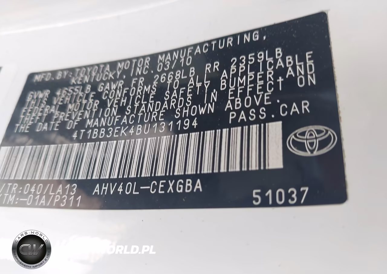 2011 Toyota Camry Hybrid VIN:4T1BB3EK4BU131194 - 9