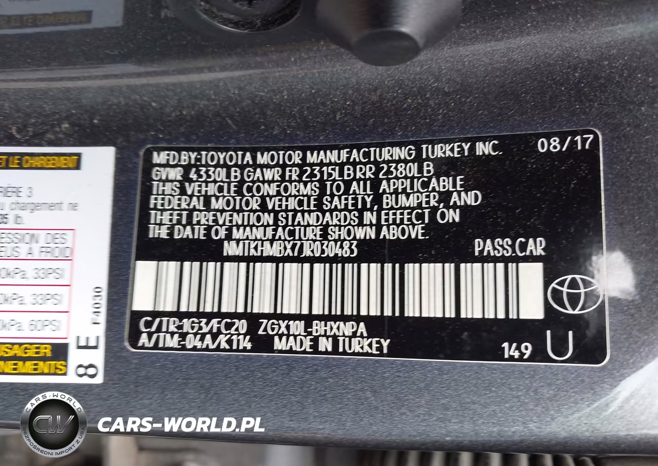 2018 Toyota C-Hr Xle VIN:NMTKHMBX7JR030483 - 9