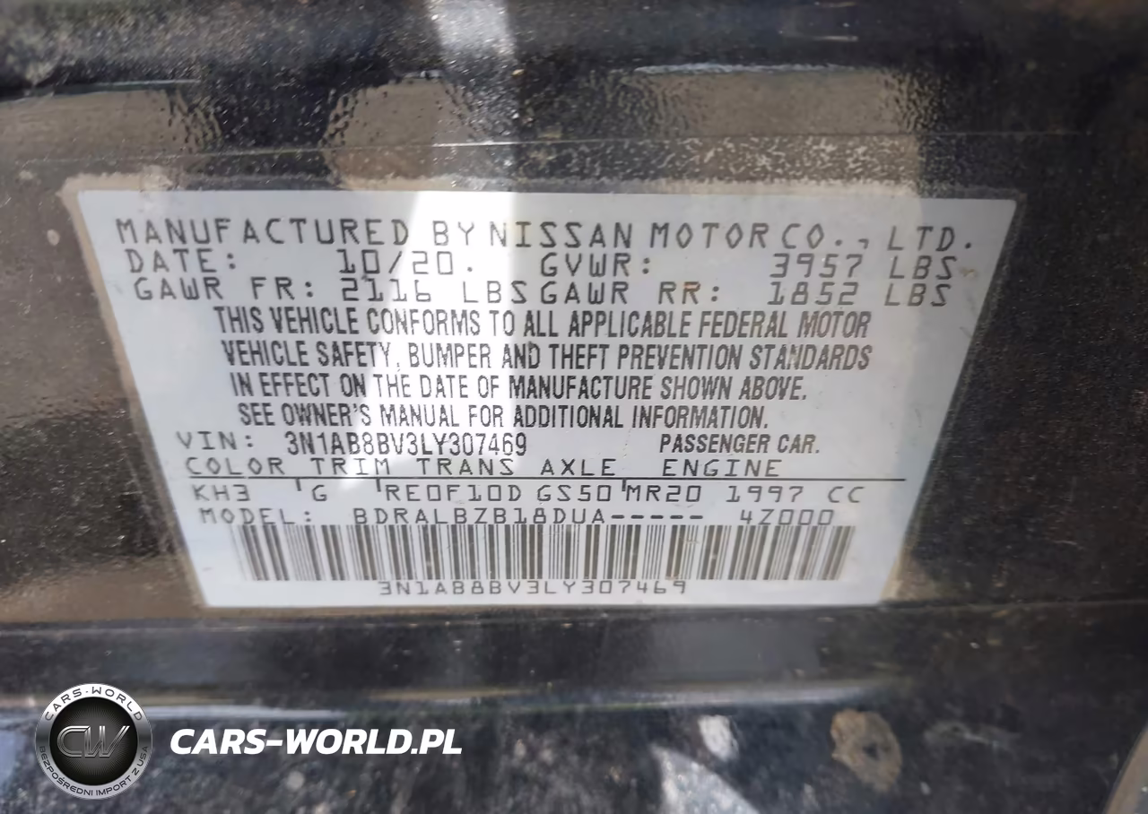 2020 Nissan Sentra S Xtronic Cvt VIN:3N1AB8BV3LY307469 - 9