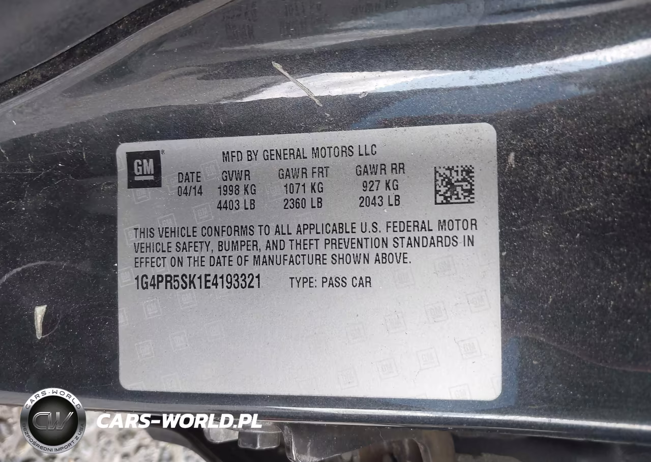2014 Buick Verano Convenience Group VIN:1G4PR5SK1E4193321 - 9