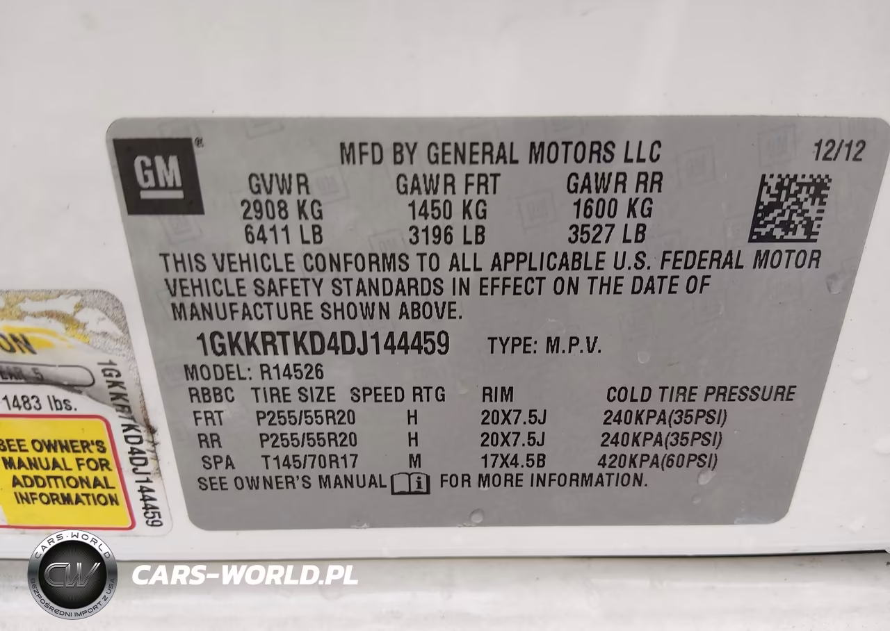 2013 GMC Acadia Denali VIN:1GKKRTKD4DJ144459 - 9