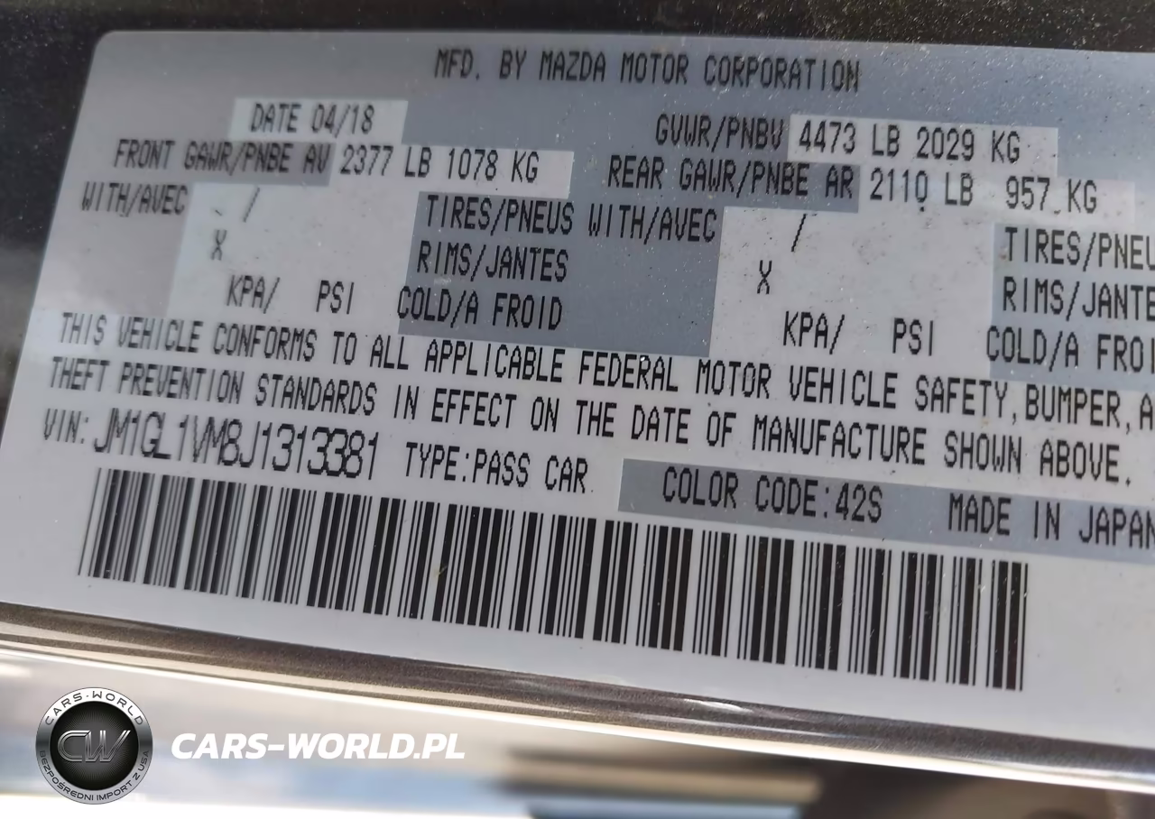 2018 Mazda Mazda6 Touring VIN:JM1GL1VM8J1313381 - 9