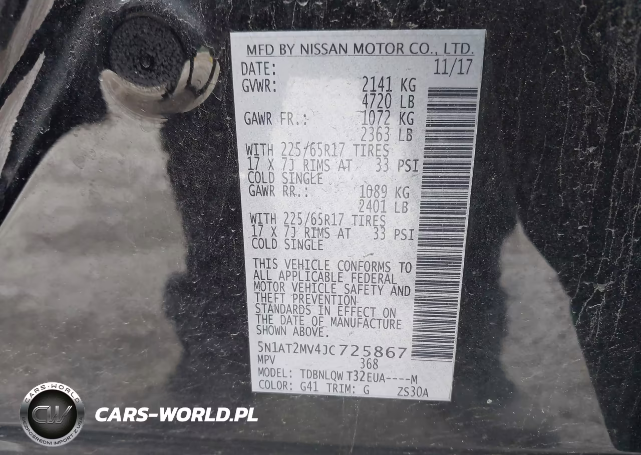 2018 Nissan Rogue Sv VIN:5N1AT2MV4JC725867 - 9