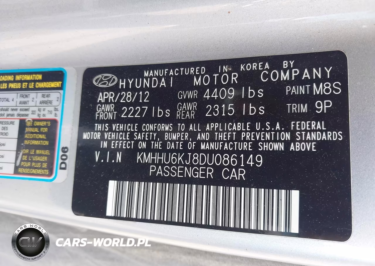2013 Hyundai Genesis 3.8 Grand Touring VIN:KMHHU6KJ8DU086149 - 9