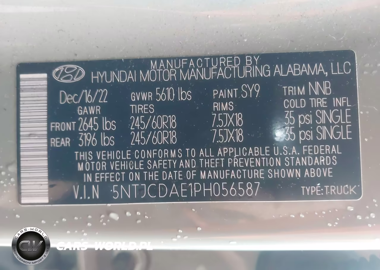 2023 Hyundai Santa Cruz Sel VIN:5NTJCDAE1PH056587 - 9