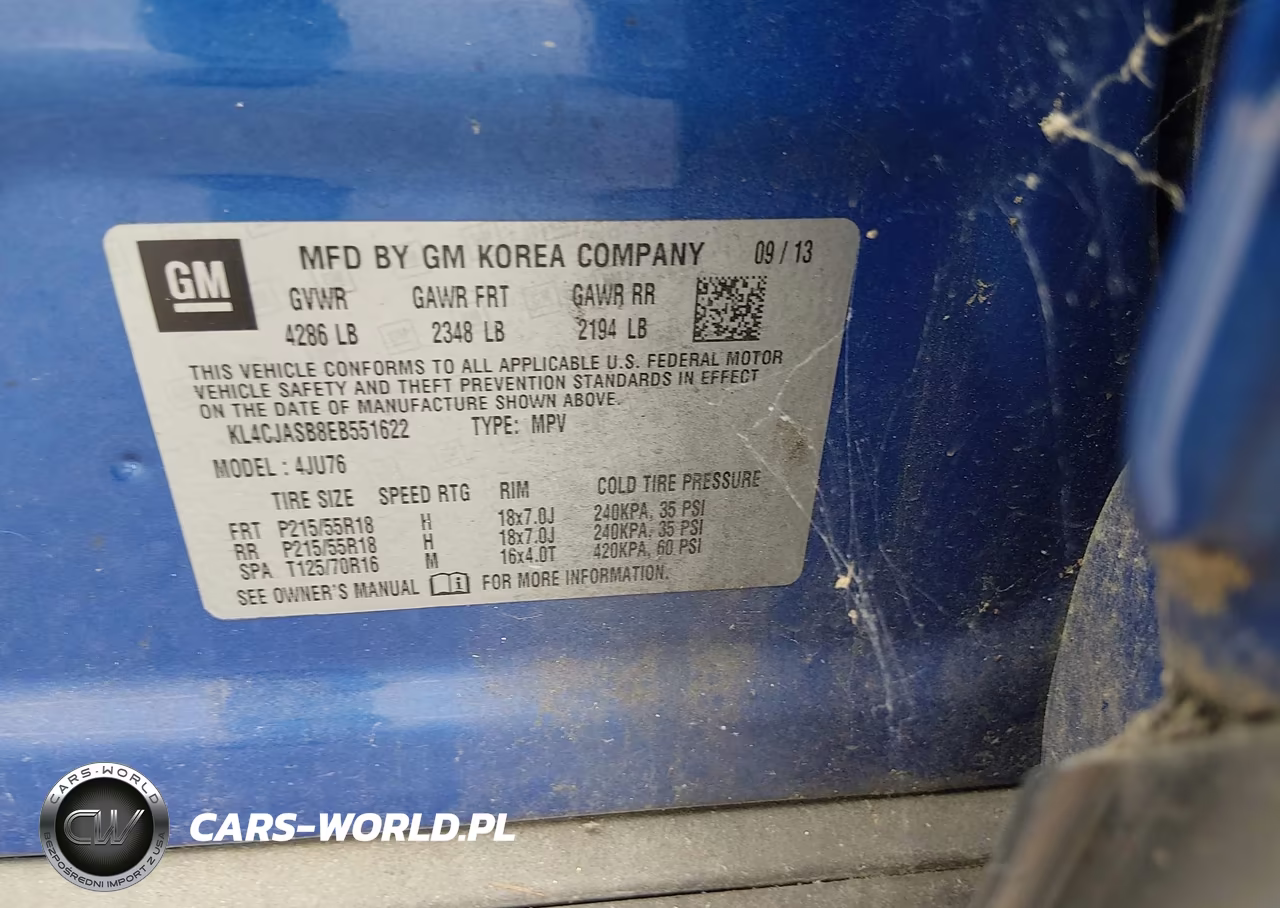 2014 Buick Encore VIN:KL4CJASB8EB551622 - 9