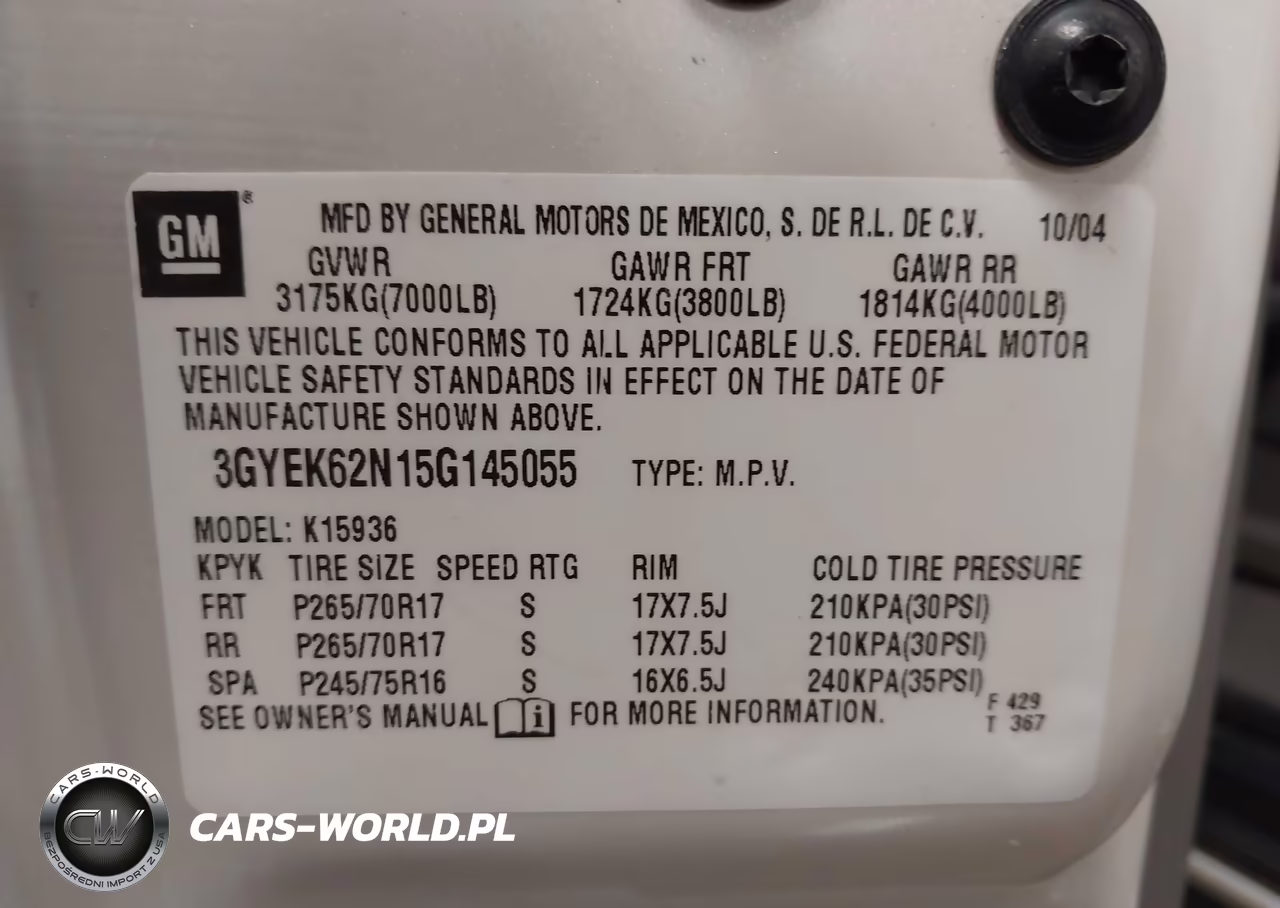 2005 Cadillac Escalade Ext Standard VIN:3GYEK62N15G145055 - 9