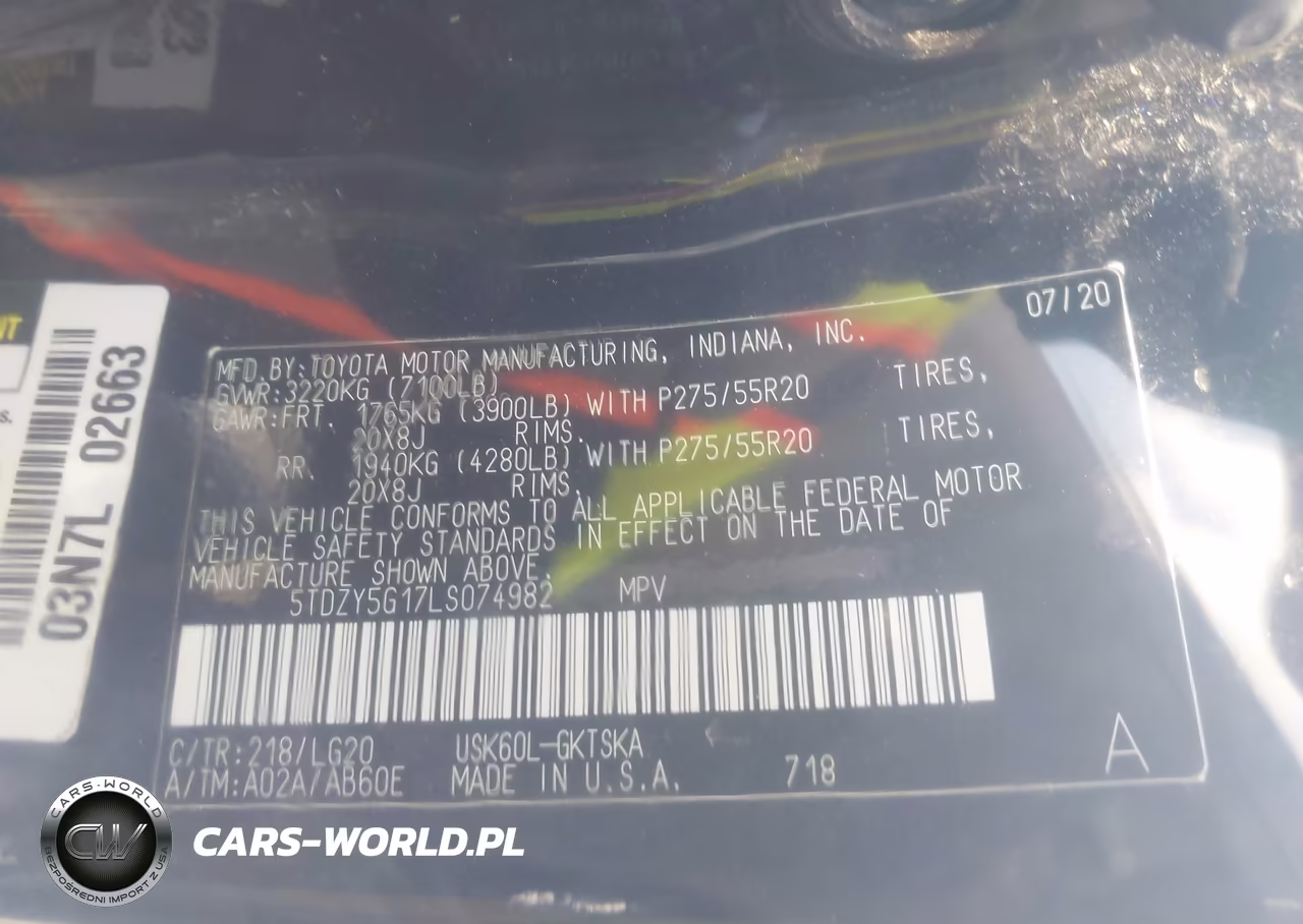 2020 Toyota Sequoia Trd Sport VIN:5TDZY5G17LS074982 - 9