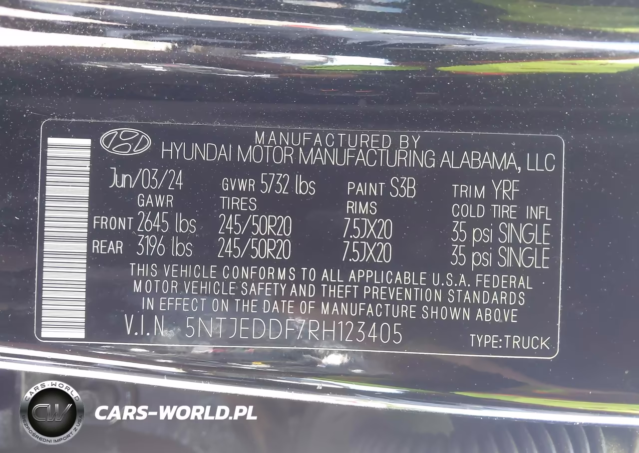 2024 Hyundai Santa Cruz Limited VIN:5NTJEDDF7RH123405 - 9