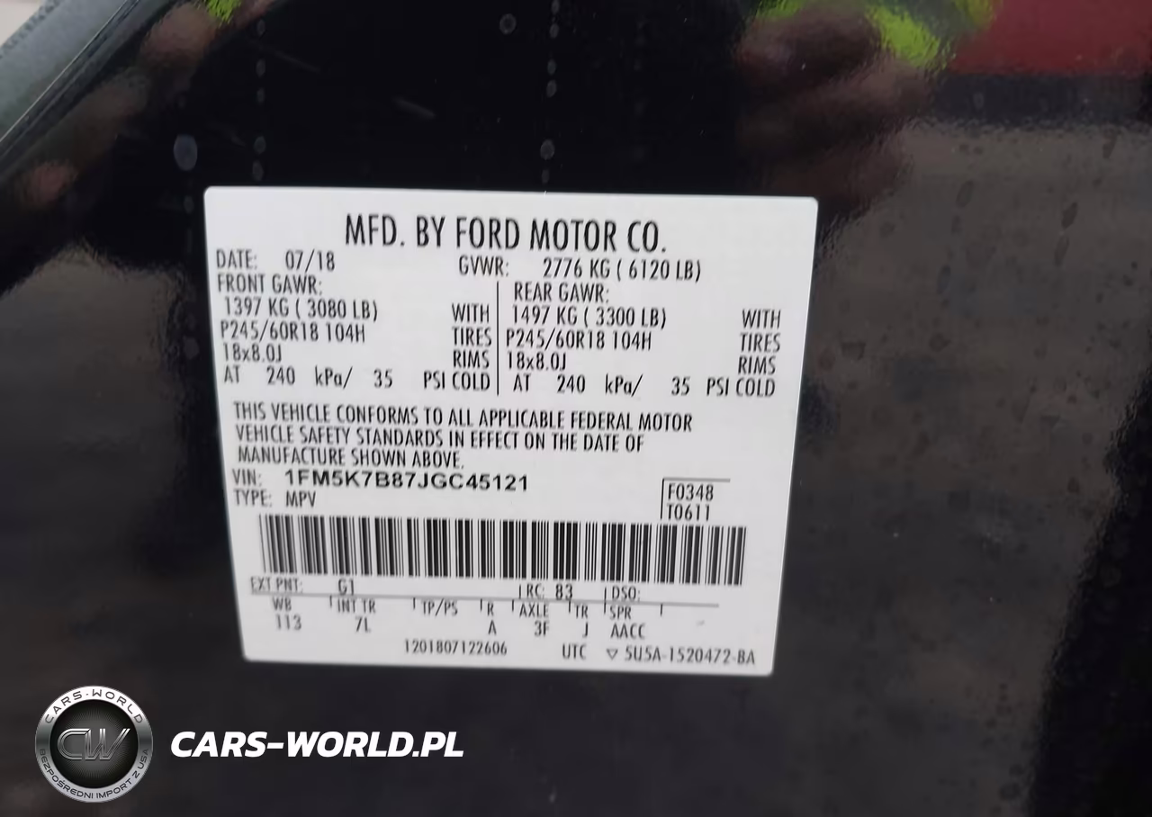 2018 Ford Explorer VIN:1FM5K7B87JGC45121 - 9