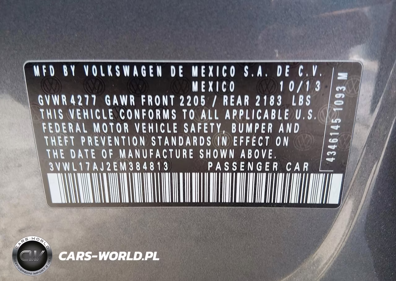 2014 Volkswagen Jetta Sel VIN:3VWL17AJ2EM384813 - 9