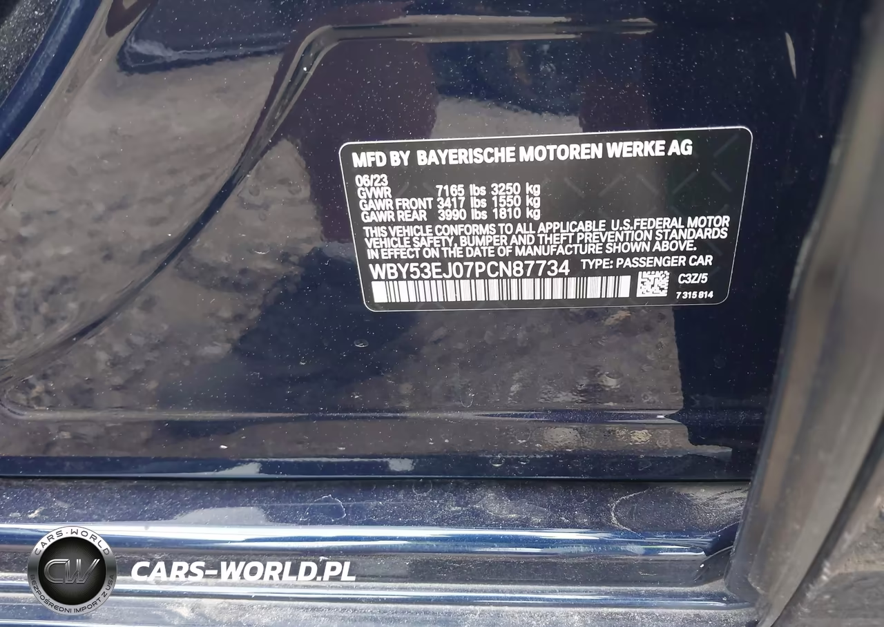2023 BMW I7 xDrive60 VIN:WBY53EJ07PCN87734 - 9