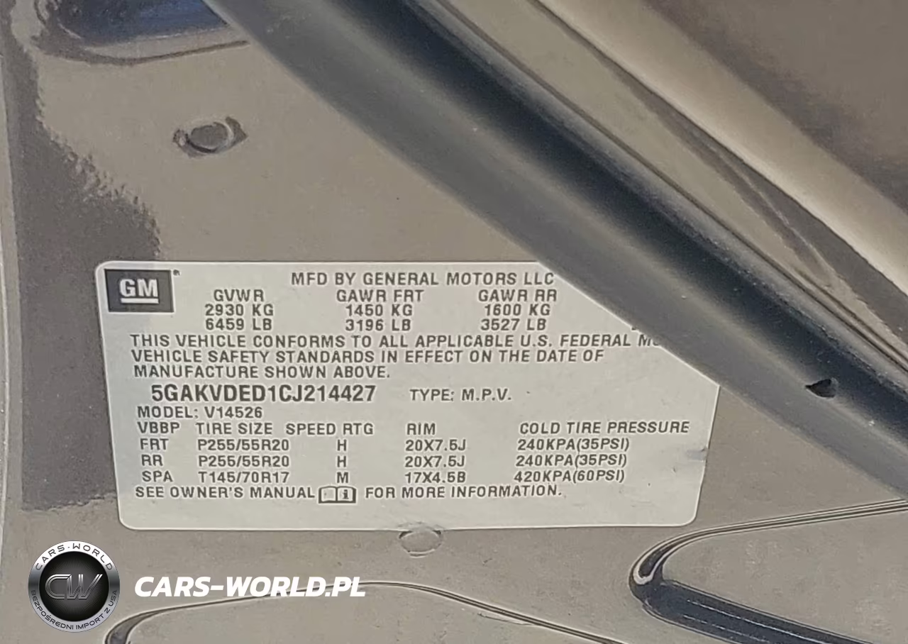 2012 Buick Enclave Premium VIN:5GAKVDED1CJ214427 - 9