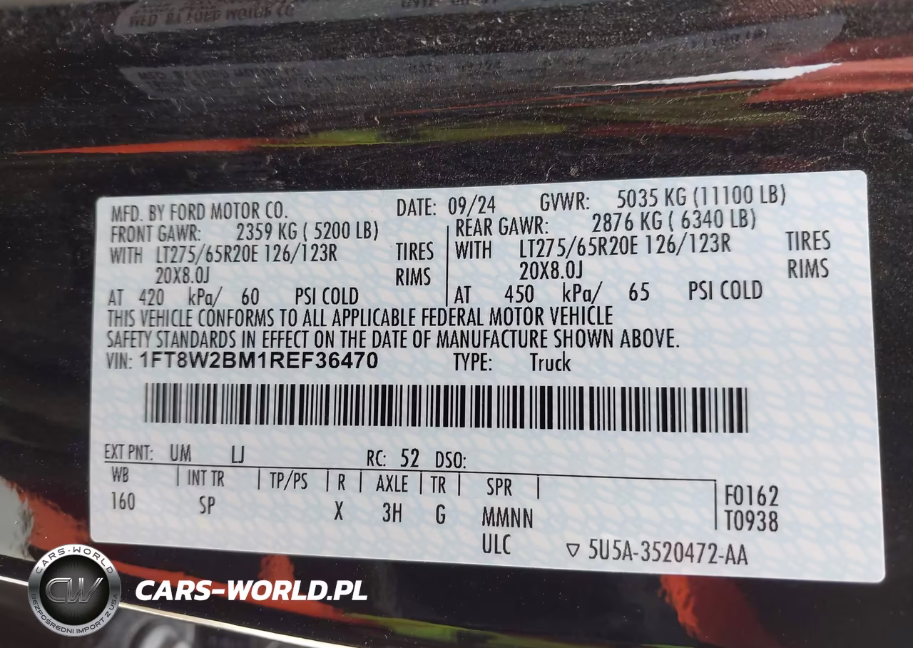 2024 Ford F-250 King Ranch VIN:1FT8W2BM1REF36470 - 9