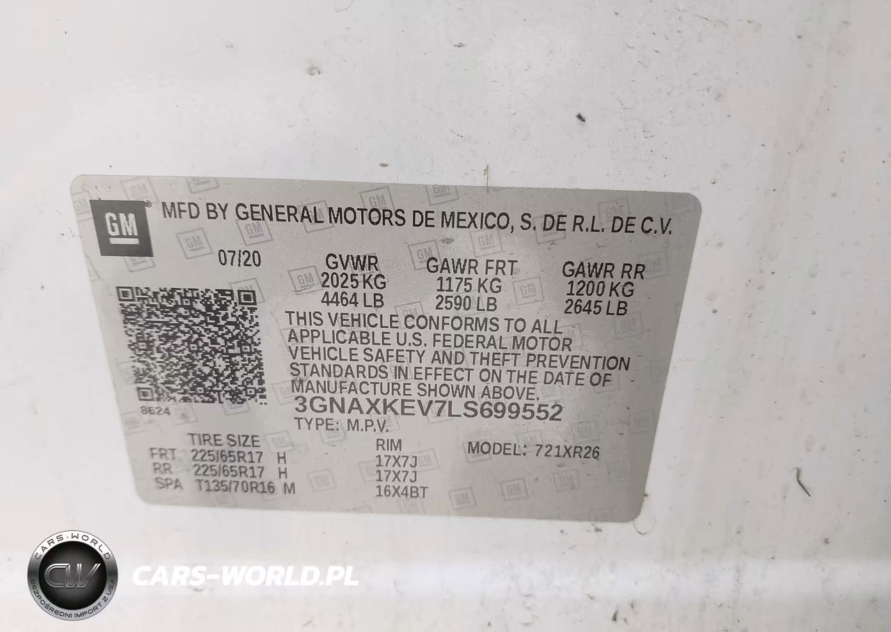 2020 Chevrolet Equinox Fwd Lt 1.5L Turbo VIN:3GNAXKEV7LS699552 - 9