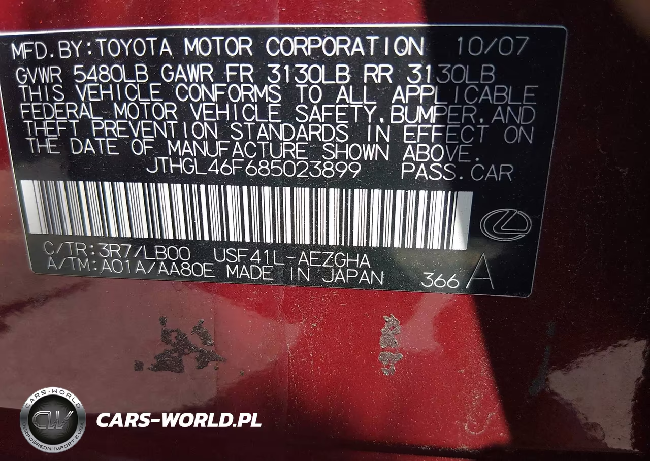 2008 Lexus Ls 460 L VIN:JTHGL46F685023899 - 9