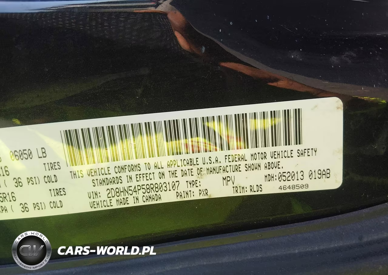 2008 Dodge Grand Caravan Sxt VIN:2D8HN54P58R803107 - 9