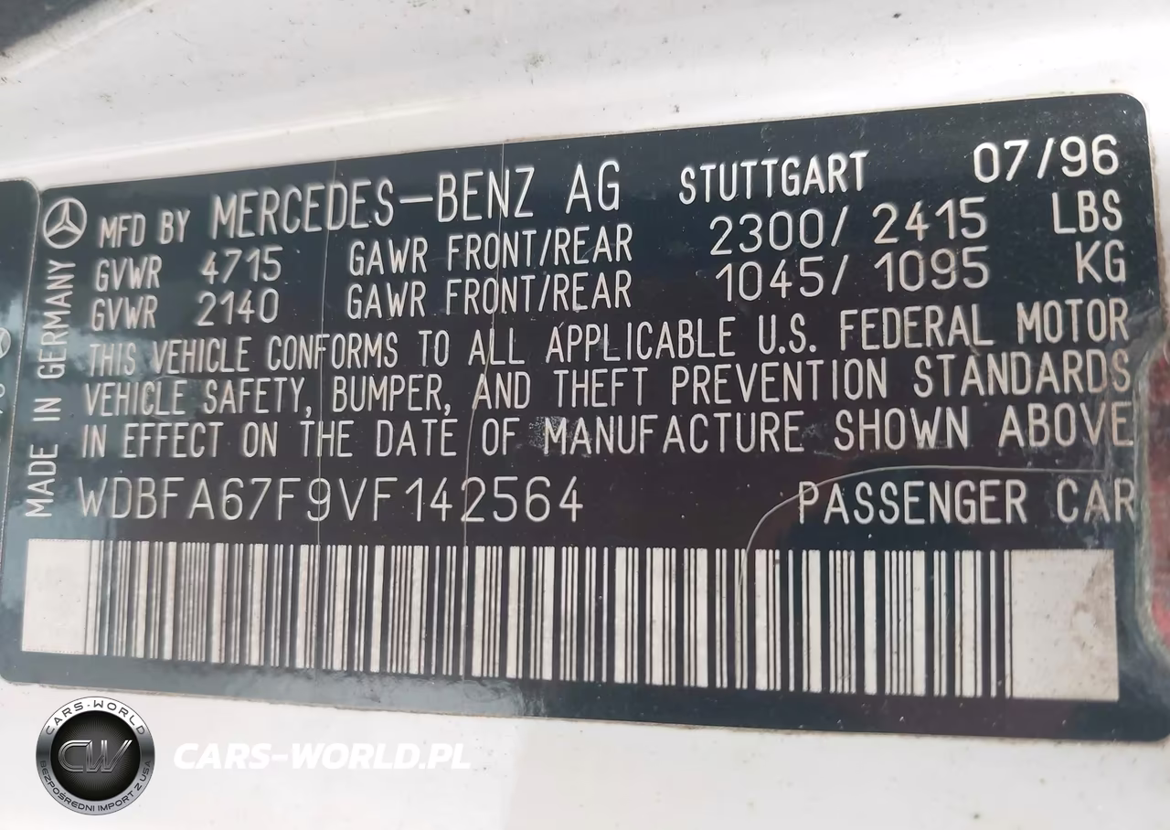 1997 Mercedes-Benz Sl 500 VIN:WDBFA67F9VF142564 - 9
