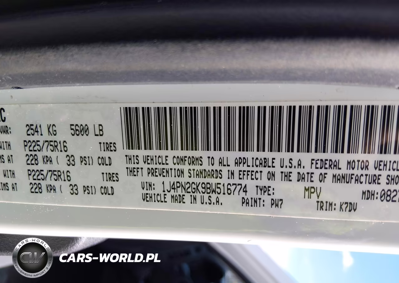2011 Jeep Liberty Sport VIN:1J4PN2GK9BW516774 - 9