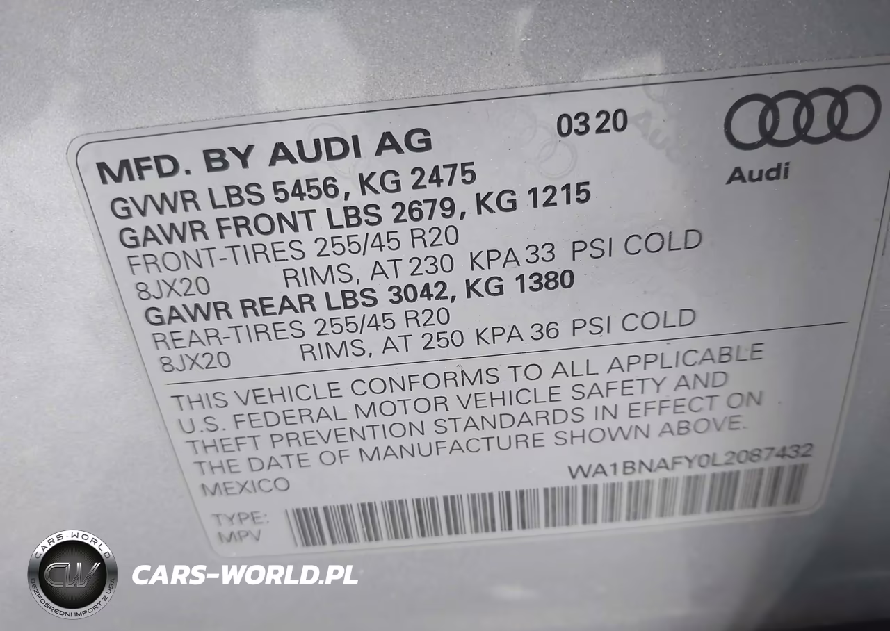 2020 Audi Q5 Premium Plus 45 Tfsi Quattro S Tronic VIN:WA1BNAFY0L2087432 - 9