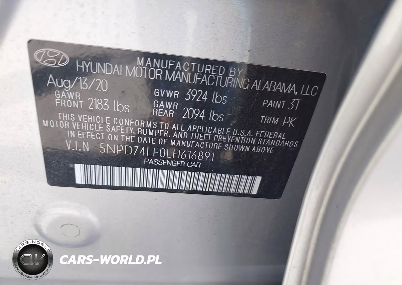 2020 Hyundai Elantra Se VIN:5NPD74LF0LH616891 - 9